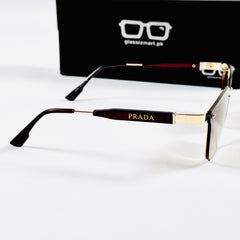 Prada – 22082 – 60 – Golden Brown Gradient – Metal – Sunglasses – Ladies