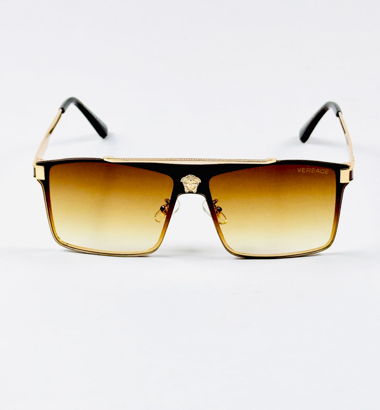 Versace’s – 22170 – 60 – Golden Brown Gradient – Metal – Sunglasses – Unisex