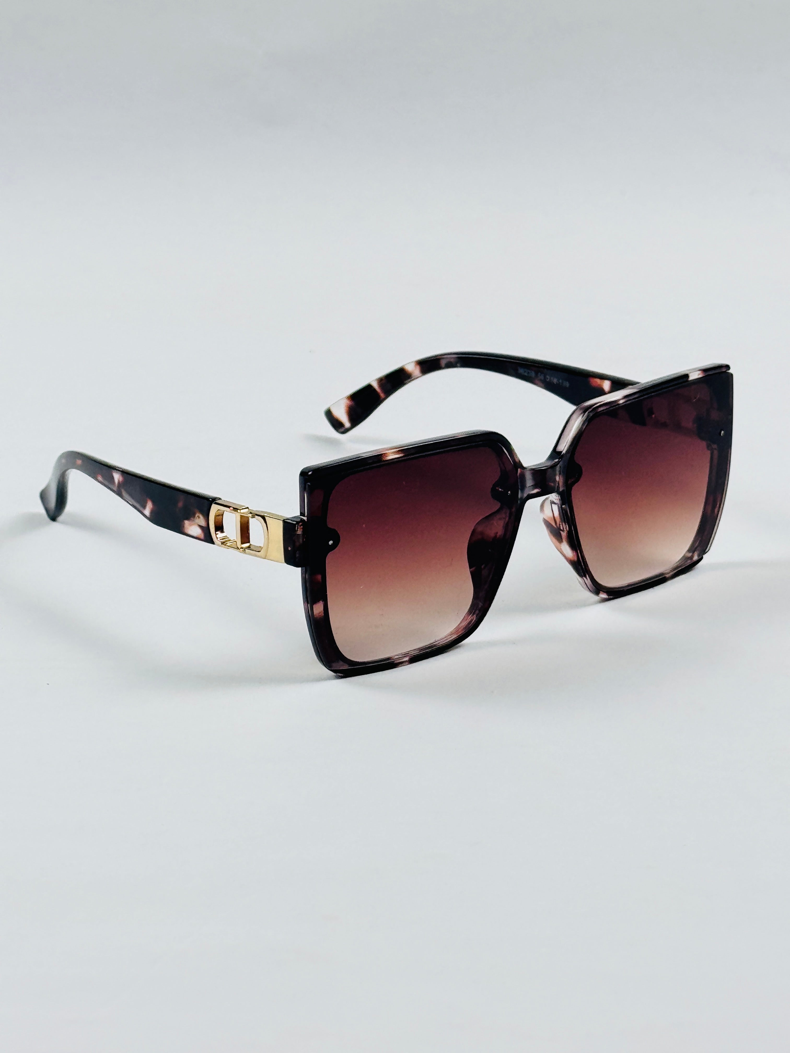 Dior - 36239 – 56 – Tortoise Brown – Acetate – Sunglasses – Ladies