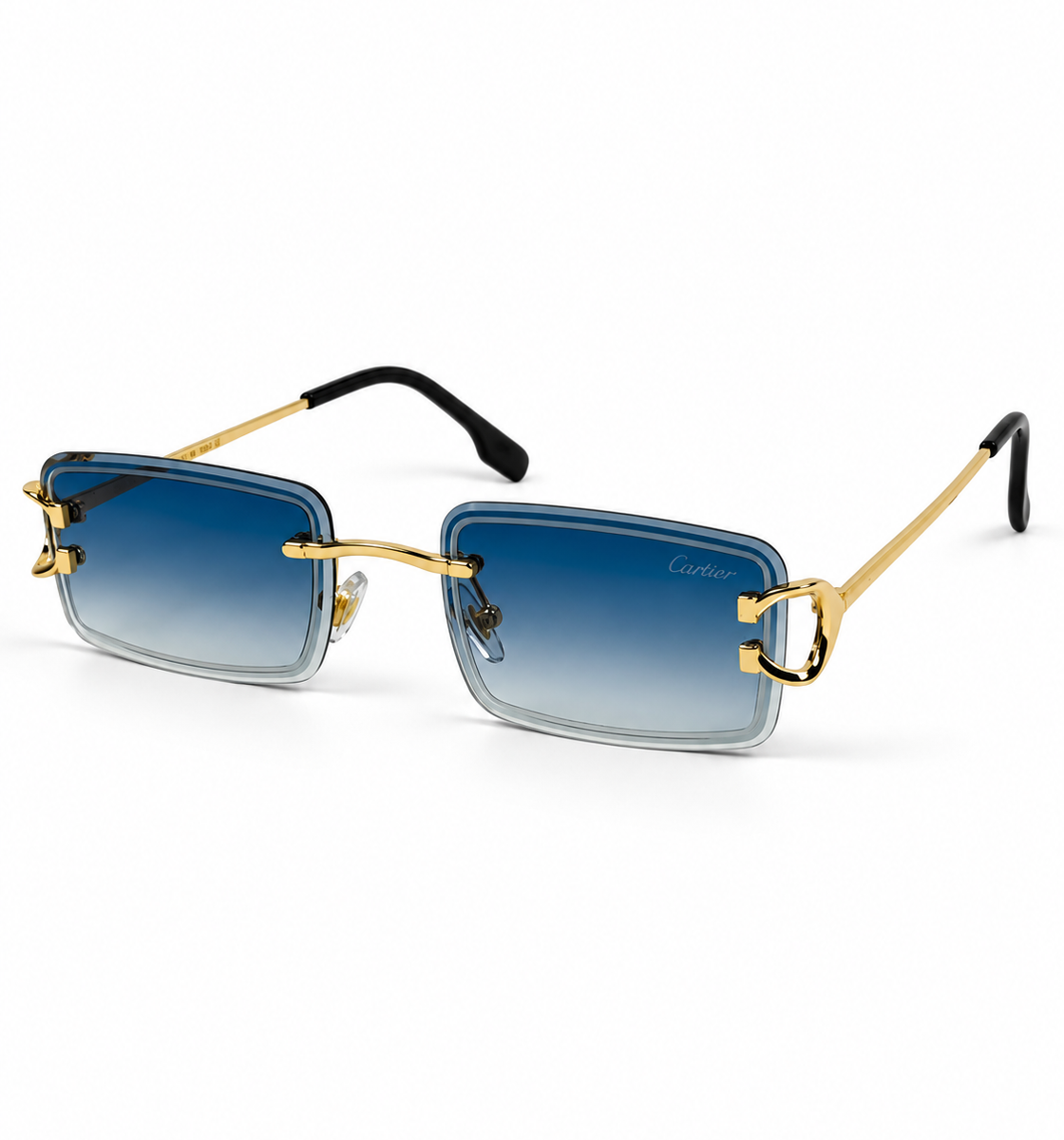 Cartier – CT00920 – 53 – Golden Black Gradient – Metal - Sunglasses – Rimless - Unisex
