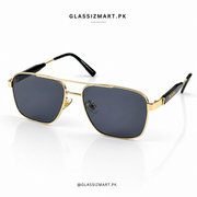 Prada – 22081 - 60 – Golden Black - Metal - Sunglasses – Unisex