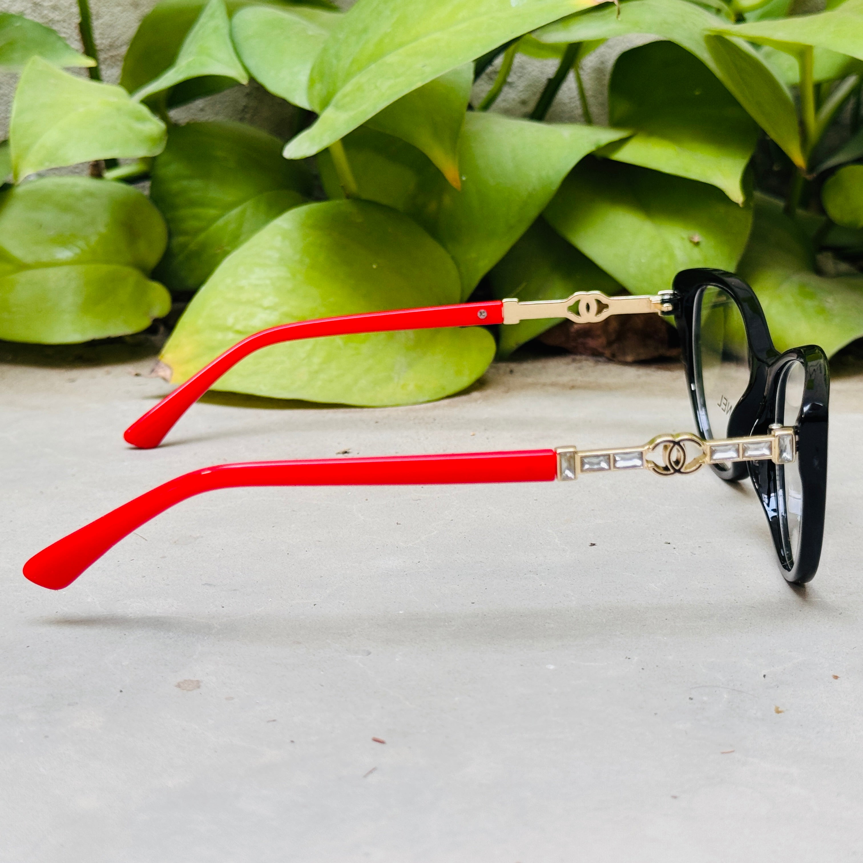 Chanel – 888 – 53 – Red Black –  Acetate - Optics – Ladies