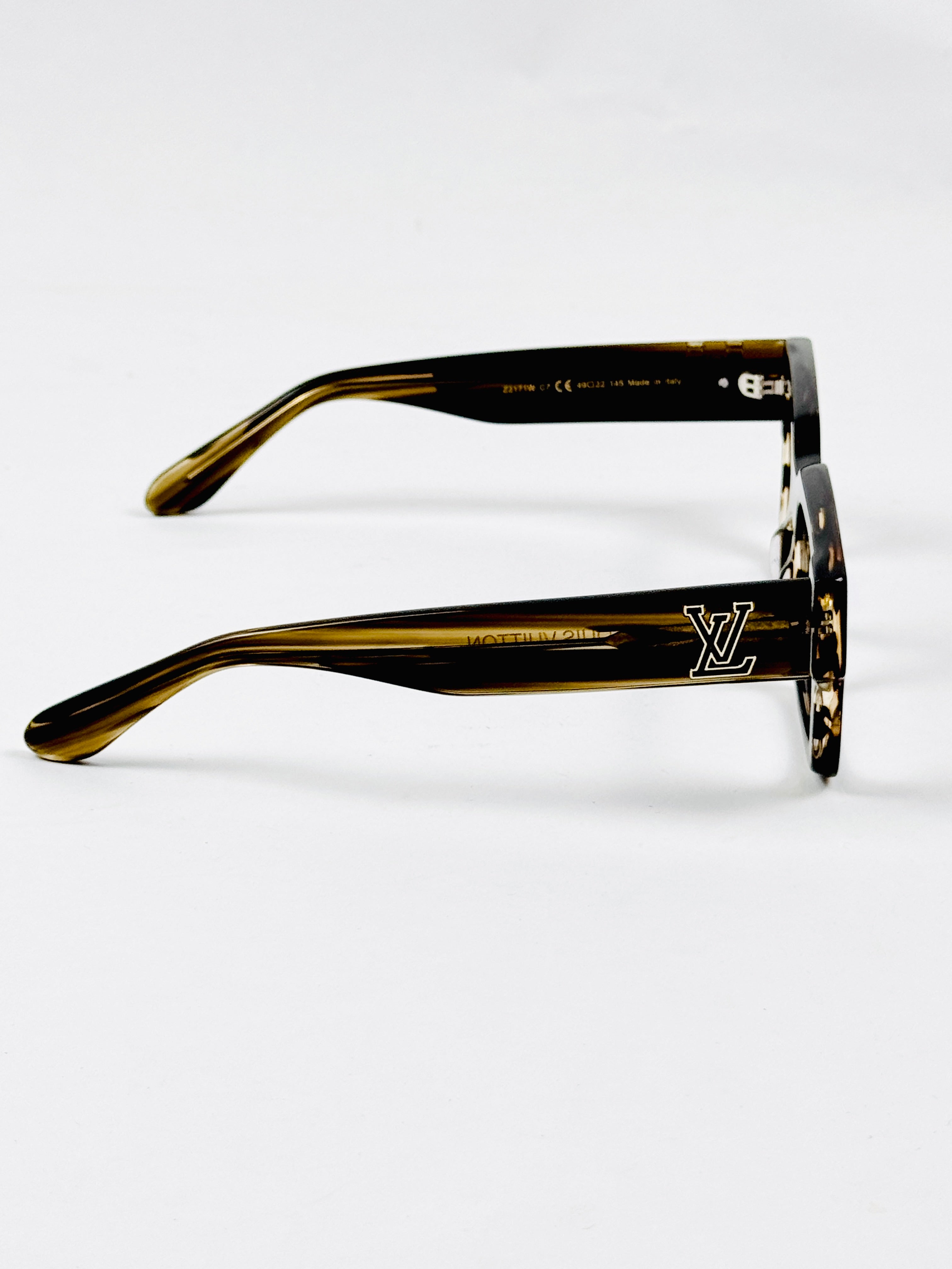 Louis Vuitton - 2171 – 49 – Yellow Textured –  Acetate - Optics – Unisex - Premium