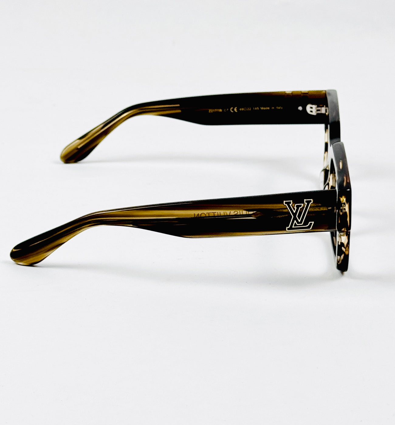 Louis Vuitton - 2171 – 49 – Yellow Textured –  Acetate - Optics – Unisex - Premium