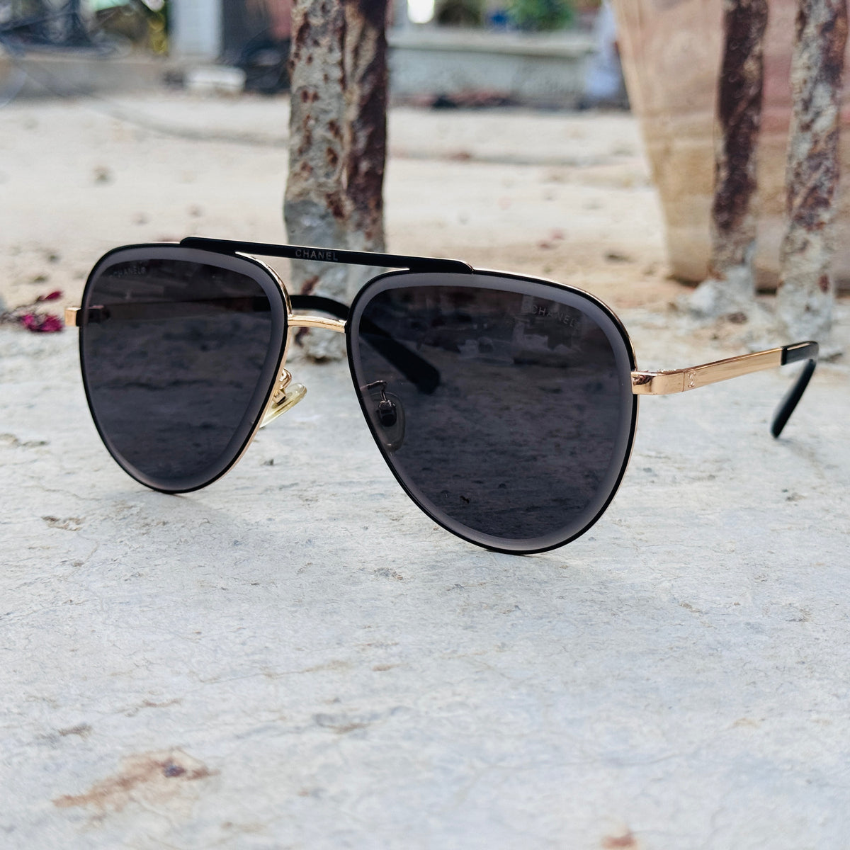 Chanel – 3988 - 60 – Golden Black - Metal - Sunglasses – Unisex - Premium