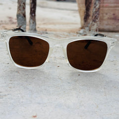 Burberry – 4395 - 55 –  Transparent Brown – Acetate - Metal - Sunglasses – Unisex - Premium
