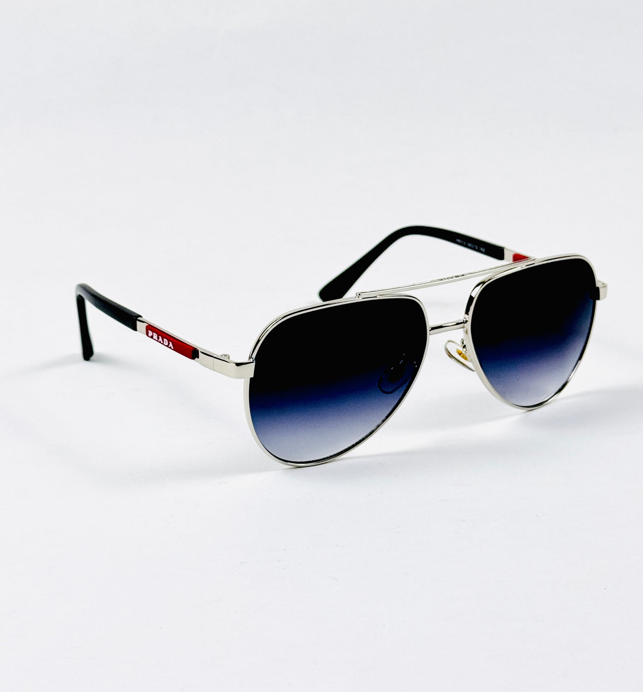 Prada – PR112 - 59 – Silver Black Gradient – Metal – Sunglasses