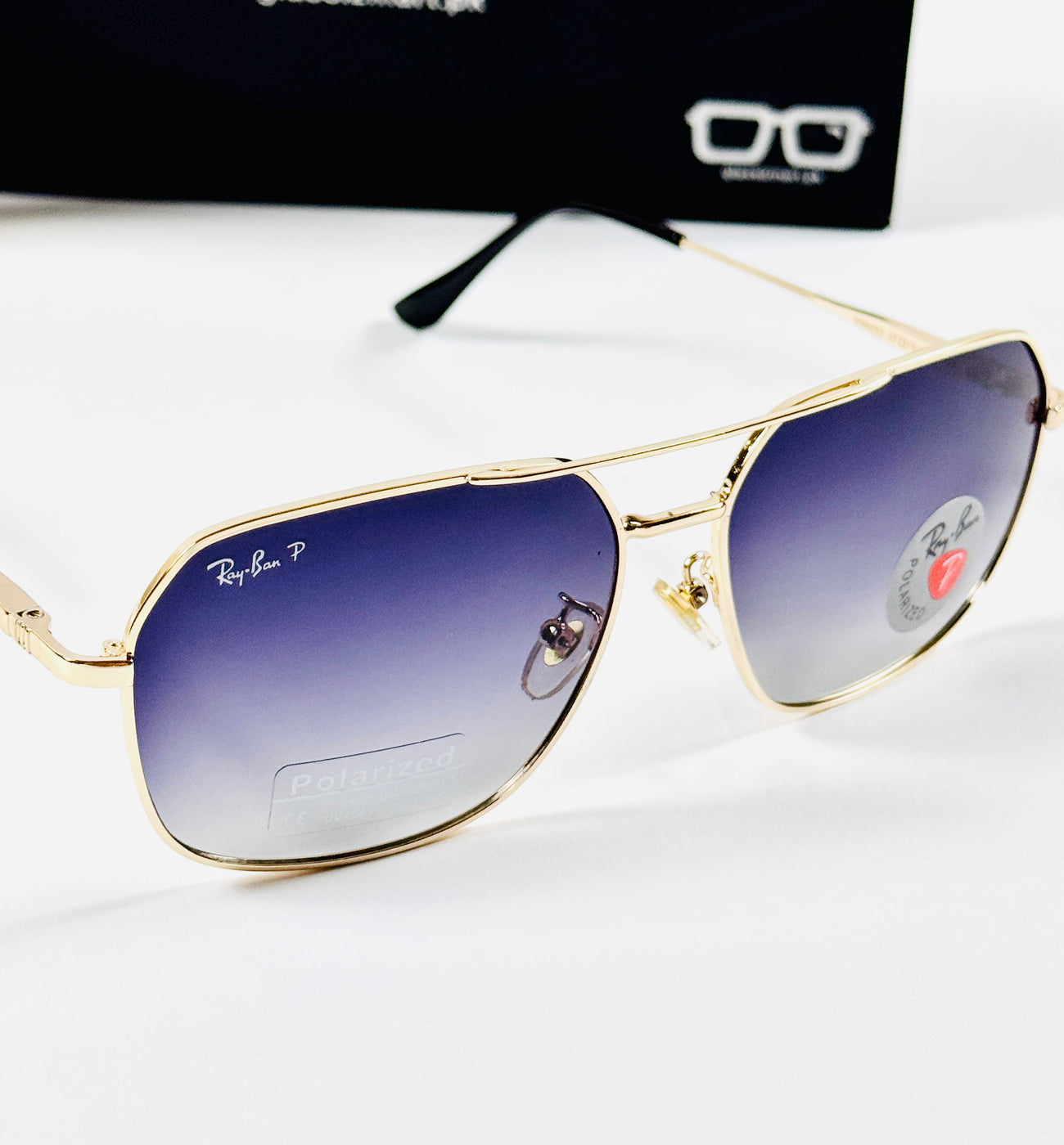 Rayban – 8230 – 57 – Golden Black Gradient – Metal – Sunglasses – Unisex