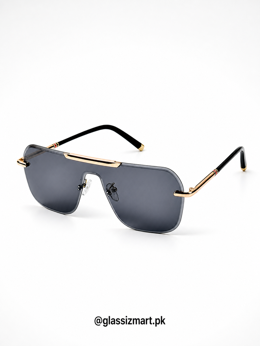 Gucci – 5021 – 52 – Black – Metal – Sunglasses – Unisex