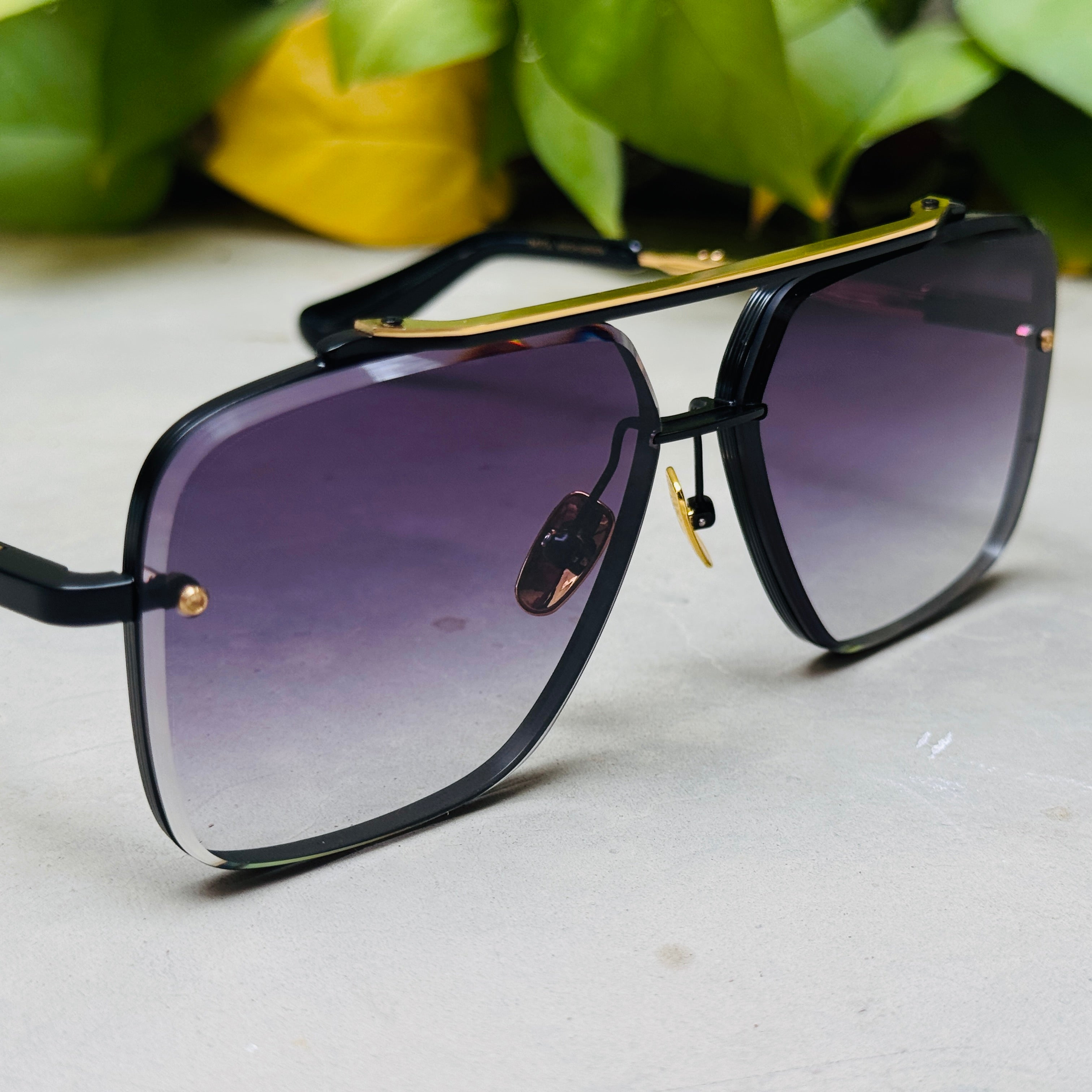 Dita – Mach 6 - 64 –  Golden Black Gradient - Metal - Sunglasses – Unisex - Premium