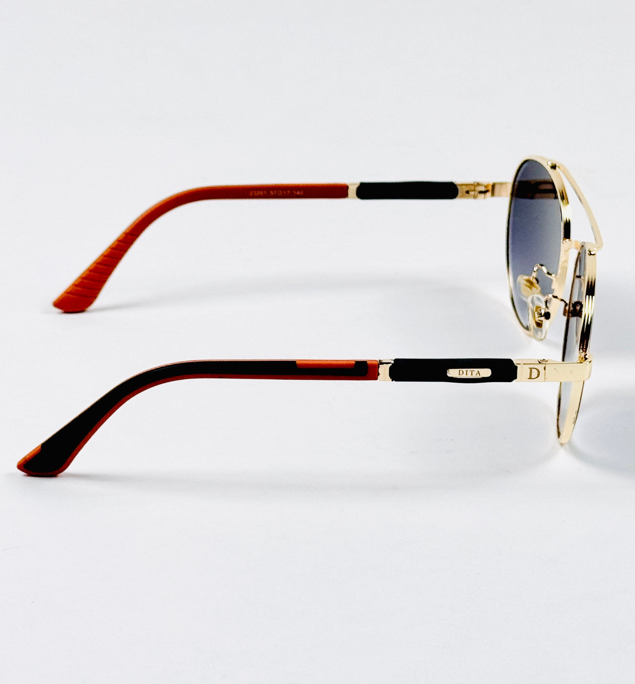 Dita – 23201 – 57 – Golden Black Gradient – Metal – Sunglasses – Unisex