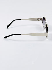 Celine – Triomphe - 55 – Silver Black Gradient – Metal – Sunglasses - Unisex