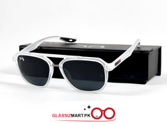 RayBan – 4602 – 54 – White Black –  Acetate- Sunglasses – Unisex (Glass Lens)