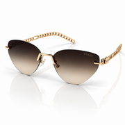 Fendi - 2A386 – 48 – Golden Brown – Metal – Sunglasses – Ladies