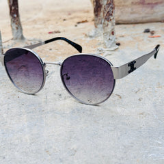 Celine – 2152 - 58 – Silver Black – Metal – Sunglasses - Unisex