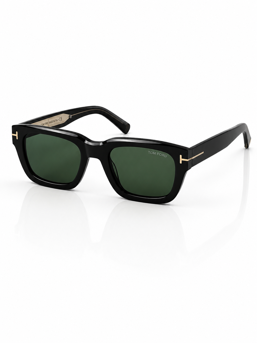 Tom Ford – 1327 - 52 – Black Green –  Acetate - Sunglasses – Unisex - Premium
