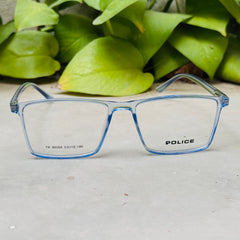 Police – 88008 – 53 – Transparent Blue –  Acetate - Optics – Unisex