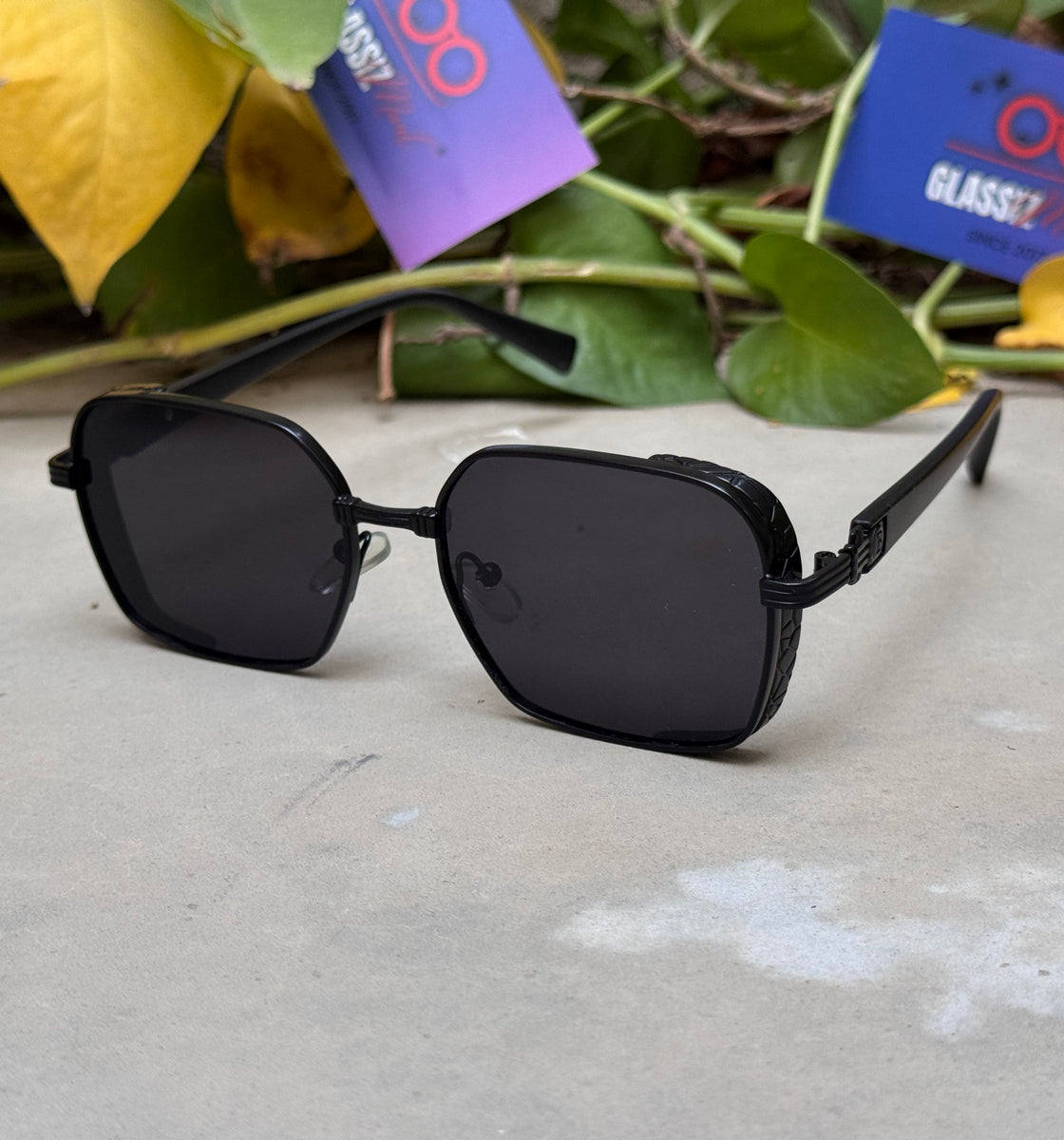 Balmain – 5611 – 57 – Black – Metal – Sunglasses – Unisex