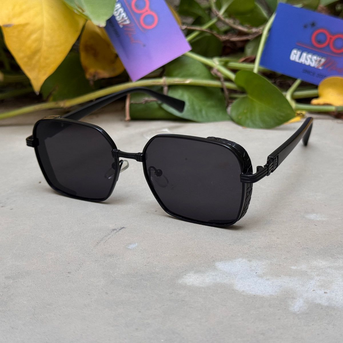 Balmain – 5611 – 57 – Black – Metal – Sunglasses – Unisex