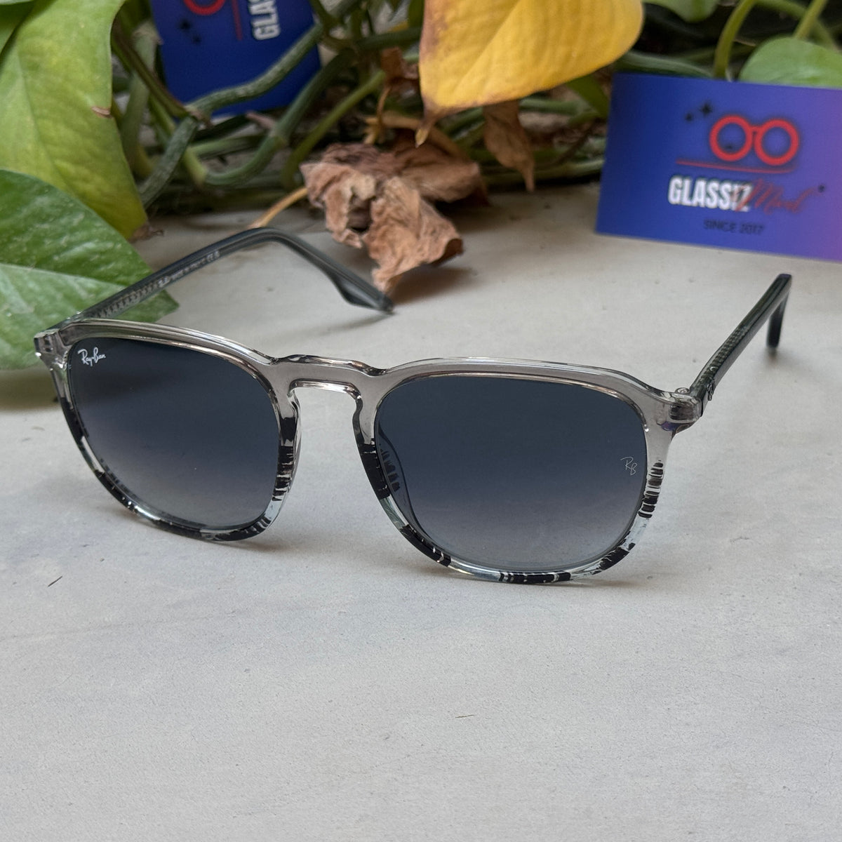 RayBan – 2203 – 55 – Grey –  Acetate- Sunglasses – Unisex - Premium