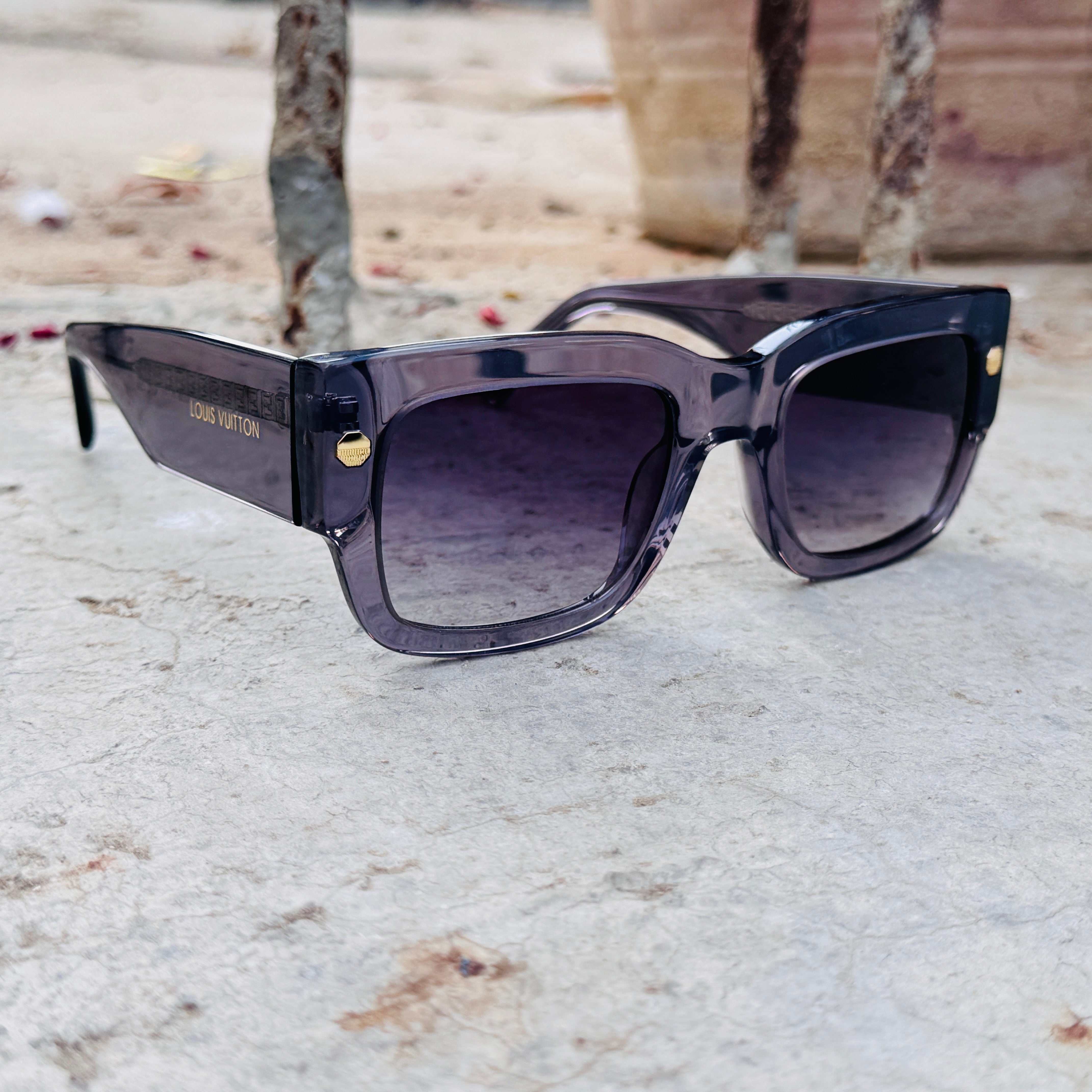 Louis Vuitton – 1973 - 52 – Grey - Acetate - Sunglasses – Unisex - Premium