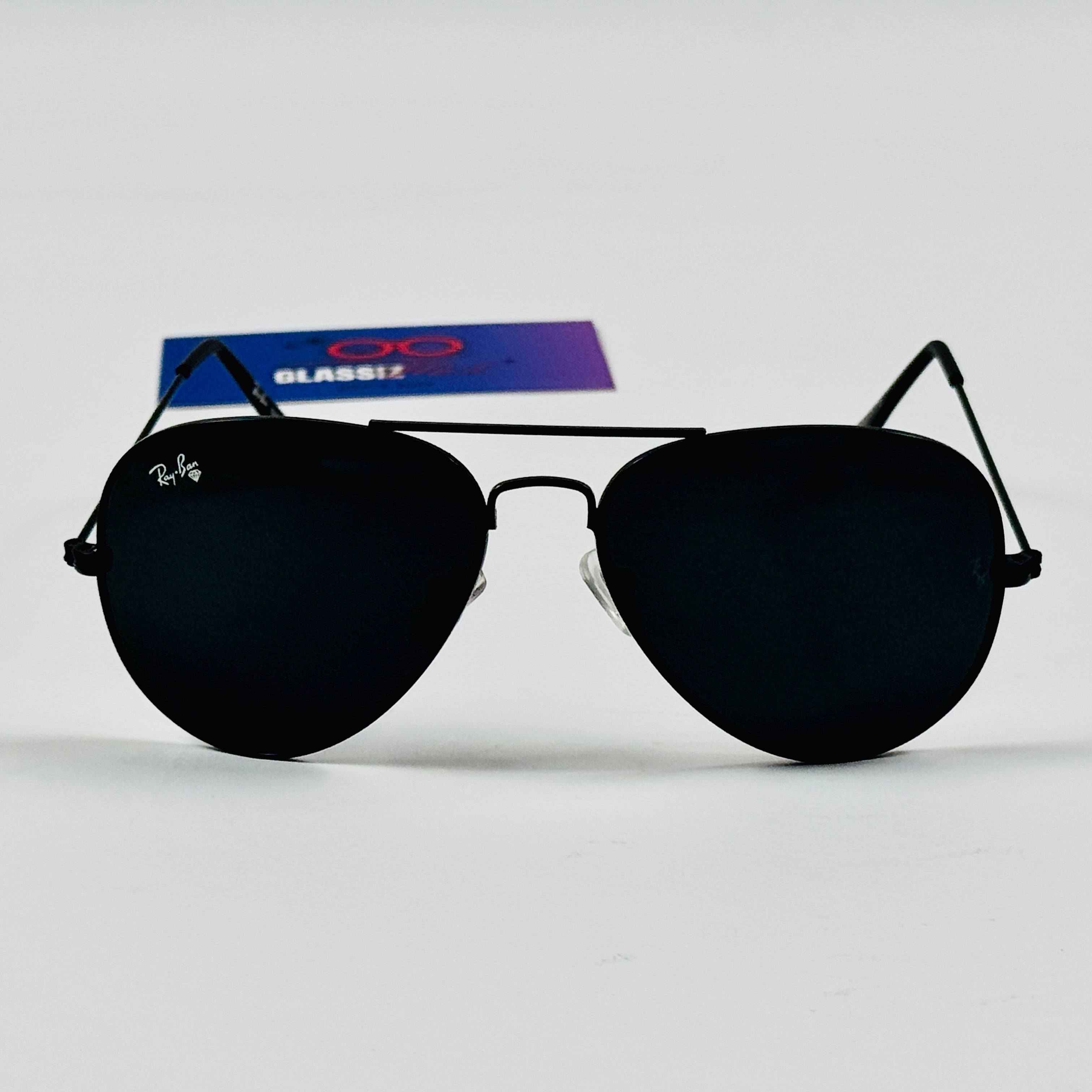 Rayban – 3026 – 62 – Black – Metal – Sunglasses – Unisex