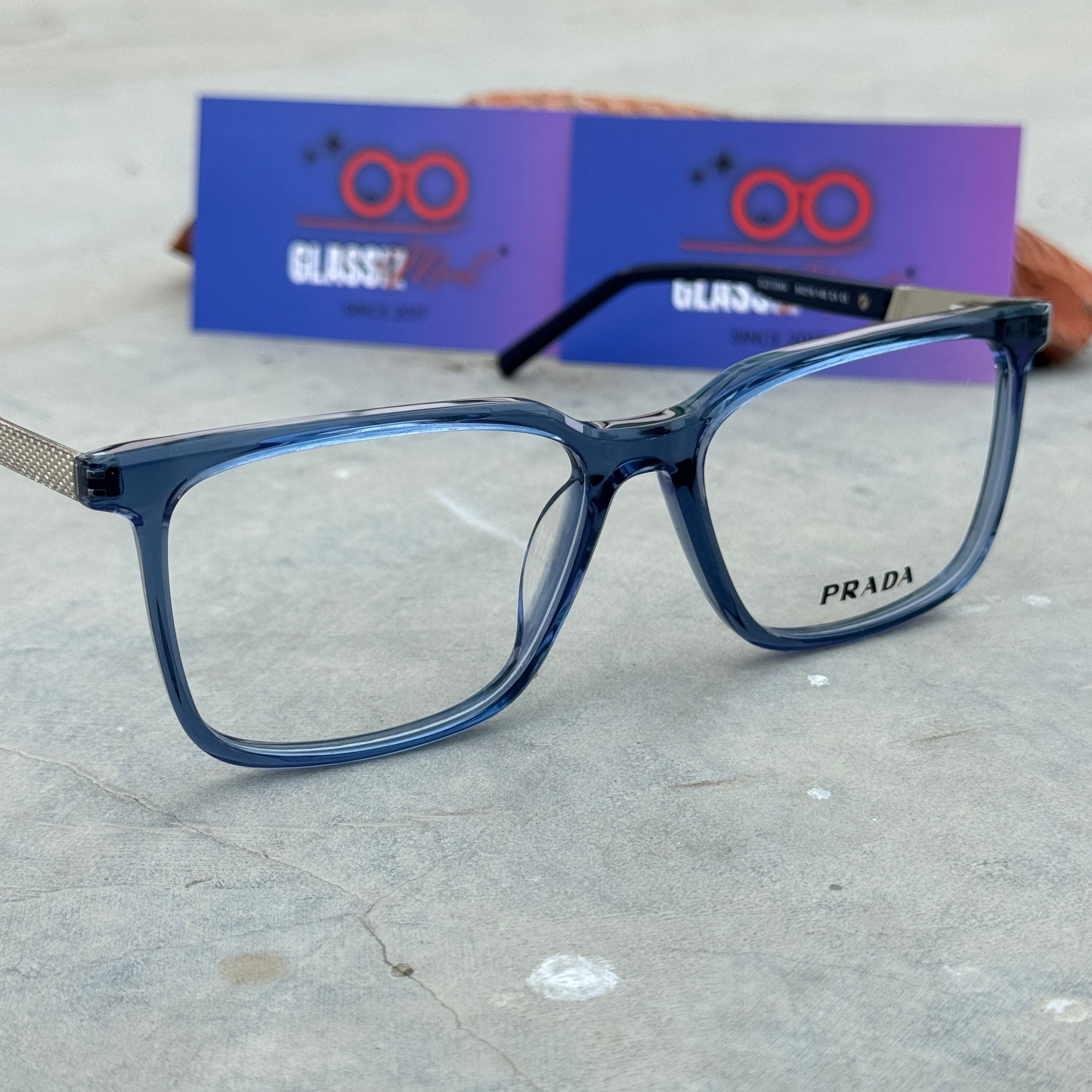 Prada – 1334 – 54 – Blue –  Acetate - Optics – Unisex - Premium