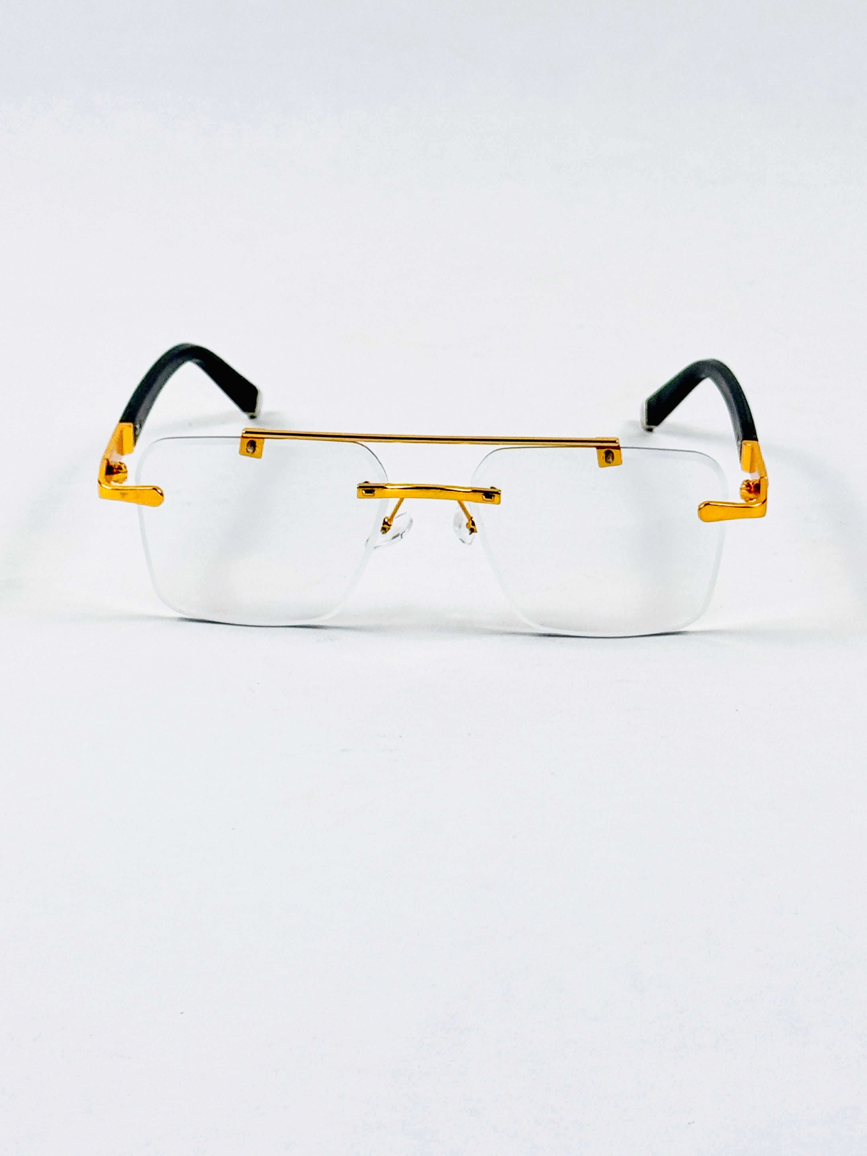 Rimless – 2344 – 53 – Golden –  Metal - Optics – Unisex (Transition)