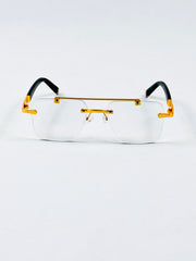 Rimless – 2344 – 53 – Golden –  Metal - Optics – Unisex (Transition)