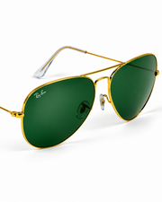 Rayban – 3026 – 62 – Golden Green – Metal – Sunglasses – Unisex - Premium