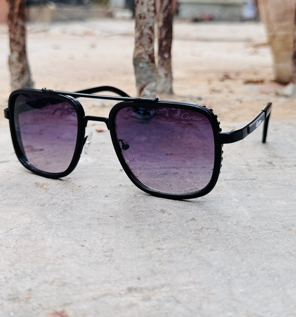 Cartier – 295 - 58 – Black Gradient – Metal – Sunglasses
