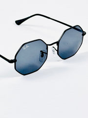 Rayban – 1972 – 55 – Black – Metal – Sunglasses – Women