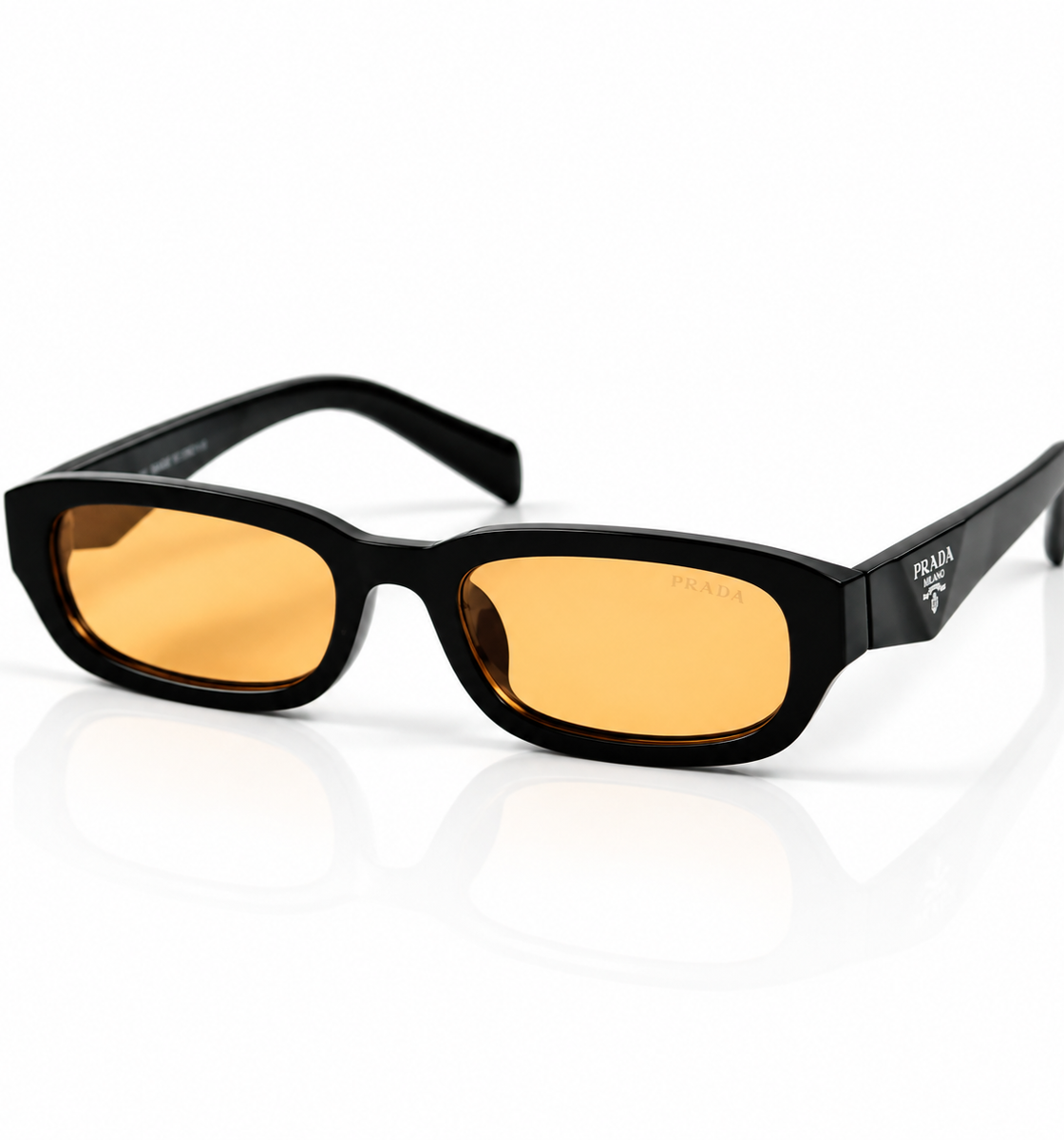 Prada - SPR 27Z - 54 - BLACK YELLOW - SUNGLASSES - Unisex