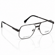 Cartier – 253003 - 55 - Grey – Metal – Optics - Unisex