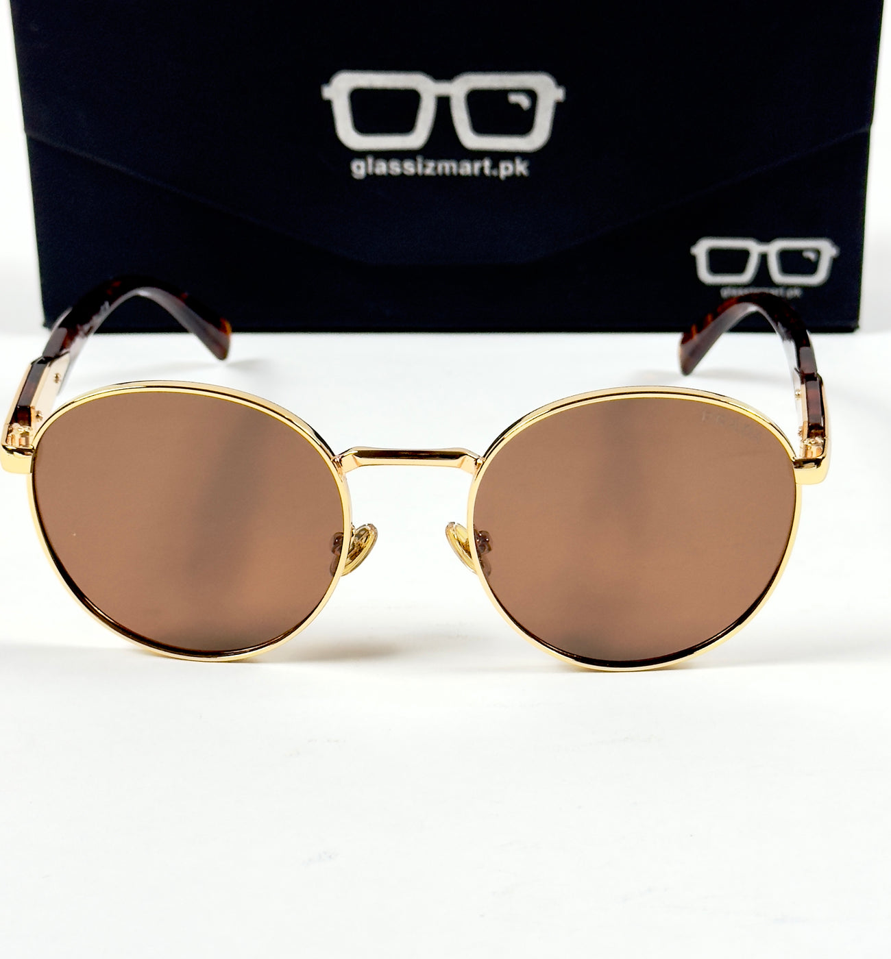 Prada – 56ZS – 54 – Golden Brown – Metal – Sunglasses – Unisex