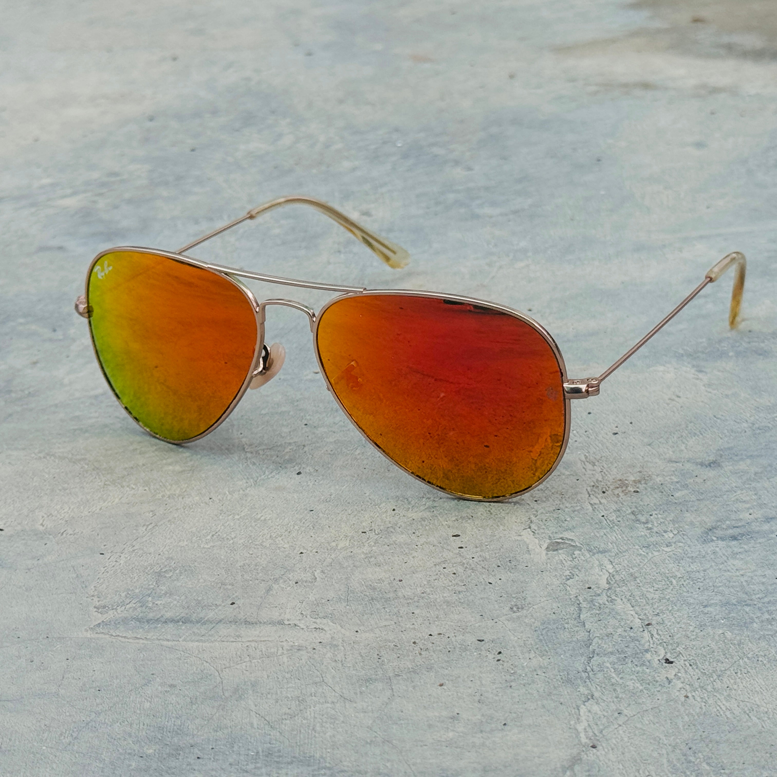 Rayban – 3026 – 62 – Golden Mercury – Metal – Sunglasses – Unisex