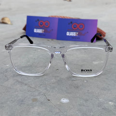 Boss – 2415 – 53 – Transparent - Acetate- Metal - Optics – Unisex - Premium