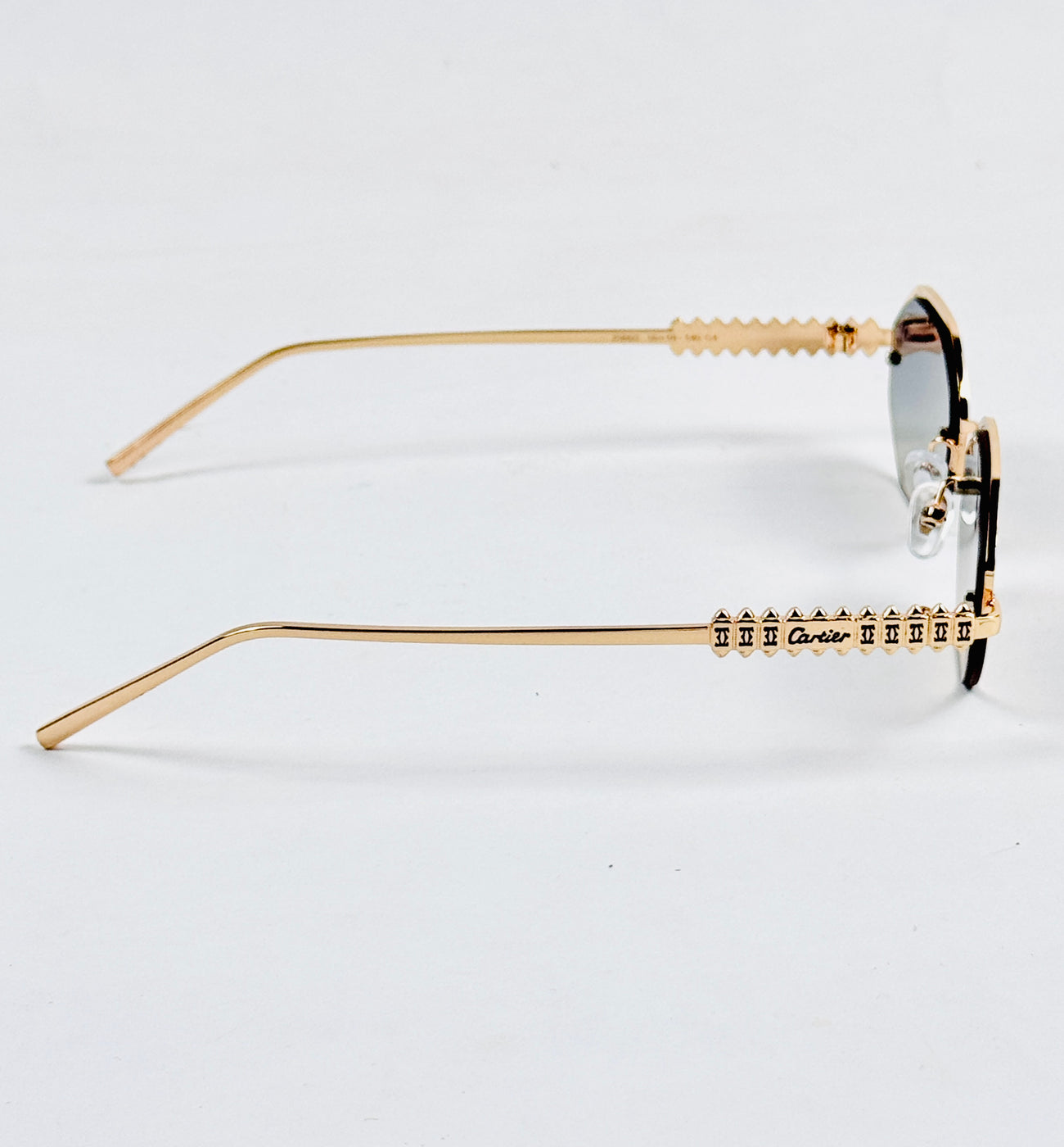 Cartier – 23660 – 55 – Golden Multi – Metal – Sunglasses – Unisex