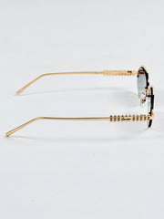 Cartier – 23660 – 55 – Golden Multi – Metal – Sunglasses – Unisex