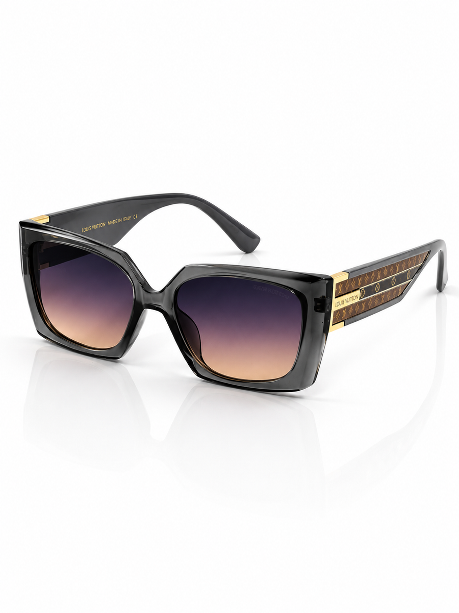 Louis Vuitton - 9031 – 54 – Grey Pink – Acetate – Sunglasses – Ladies