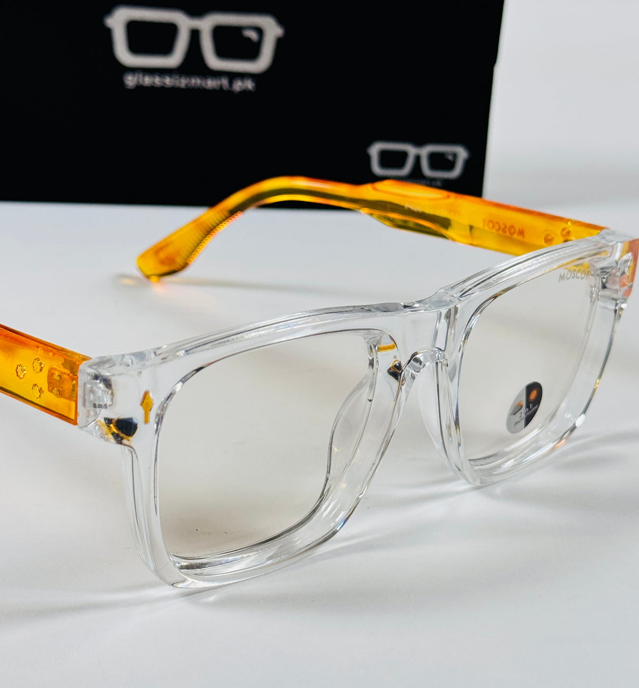 Moscot – P420 - 53 - Transparent Yellow – Acetate  – Optics - Unisex (Transition)