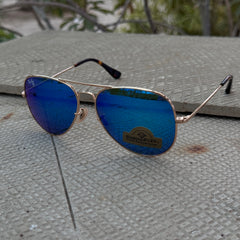 Rayban – 3035 – 62 – Golden Mercury – Metal – Sunglasses – Unisex - Premium