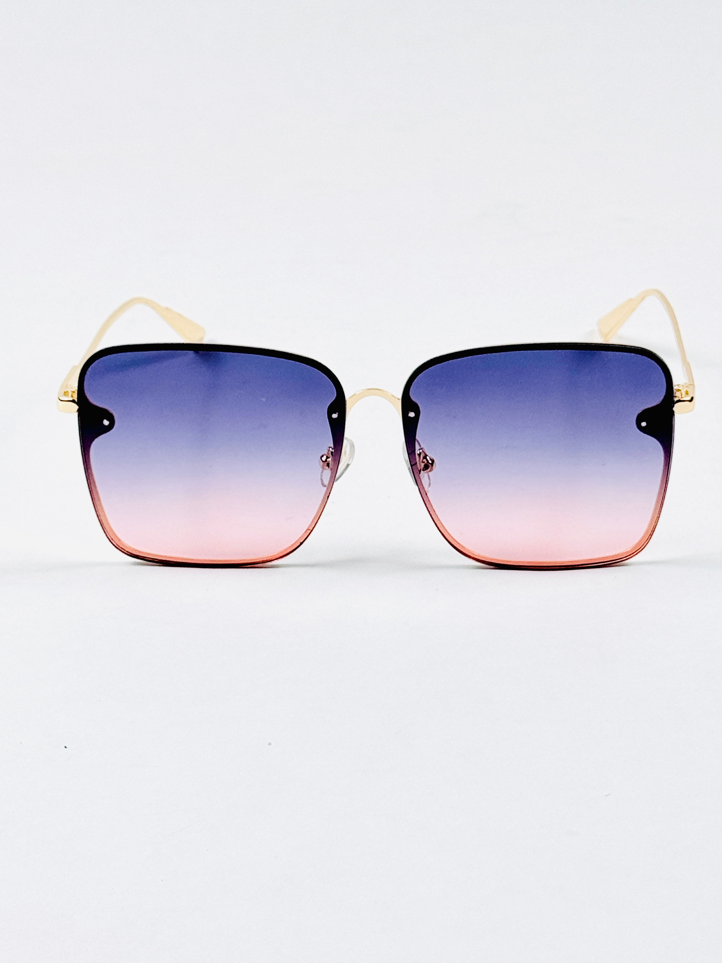 Fendi - 2A882 – 58 – Golden Pink – Metal – Sunglasses – Ladies