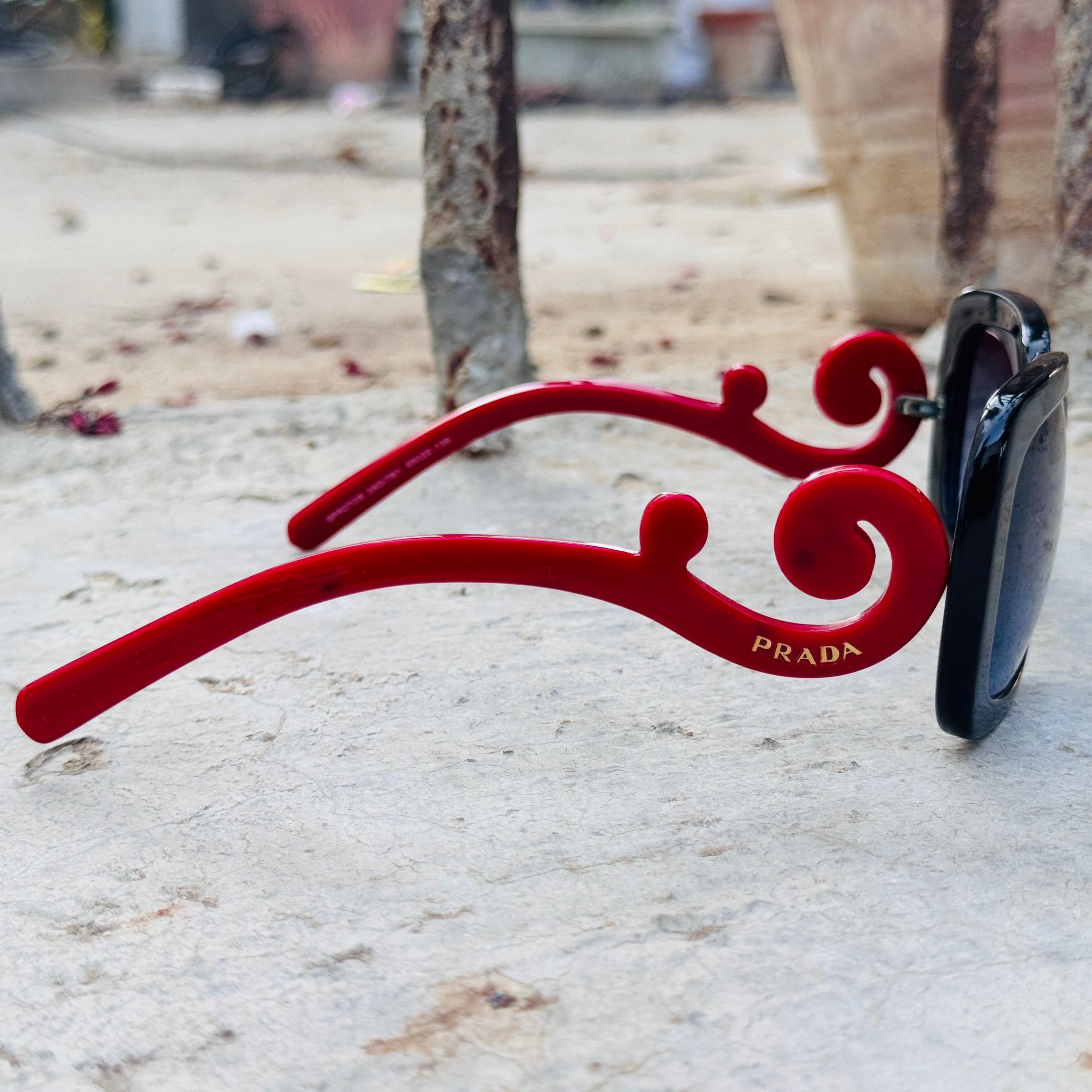 Prada – 270S - 55 – Red Black - Acetate - Sunglasses – Ladies - Premium