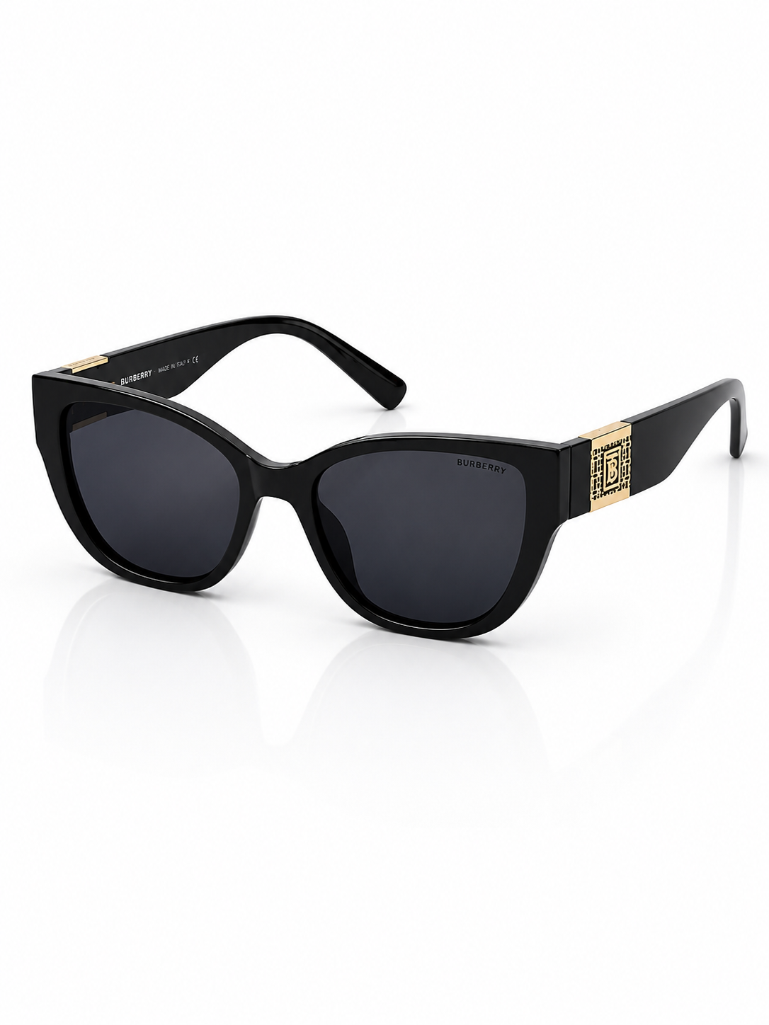 Burberry - 32014 – 56 – Black – Acetate – Sunglasses – Ladies