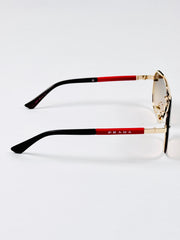 Prada – 23227 - 59 – Golden – Metal – Sunglasses