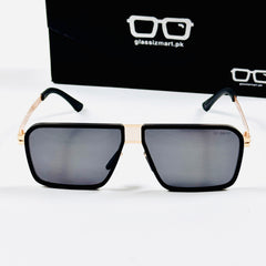 ICI BERLIN – 88329 – 55 – Golden Black –  Metal - Sunglasses – Unisex