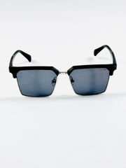 Cartier – 3636 – 56 – Silver Black - Acetate - Metal - Sunglasses – Unisex