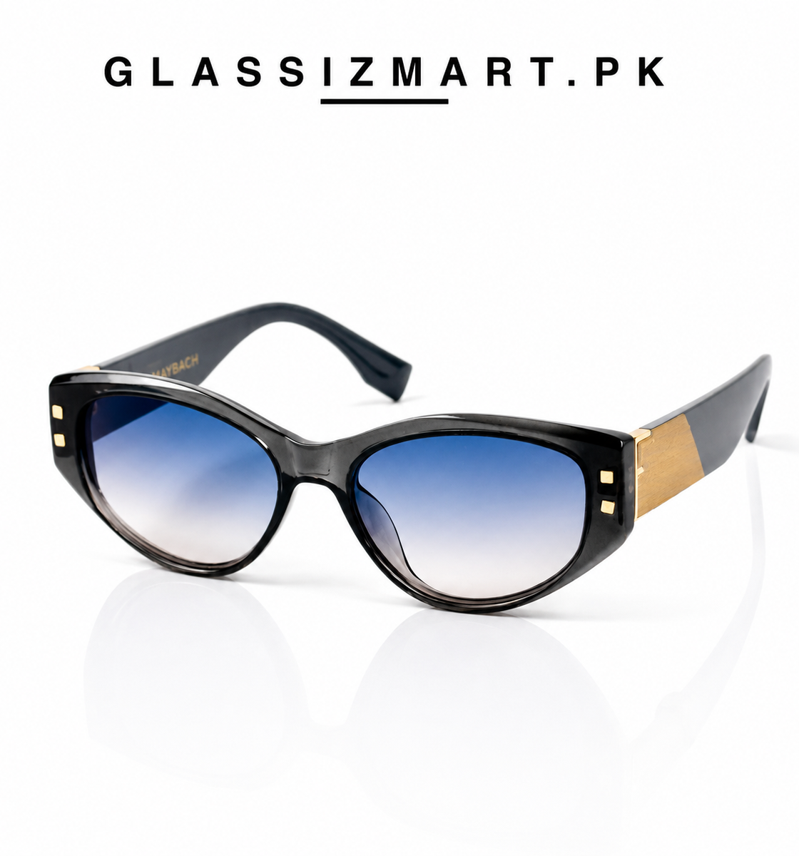 Fendi - 9004 – 55 – Grey Blue – Acetate – Sunglasses – Ladies