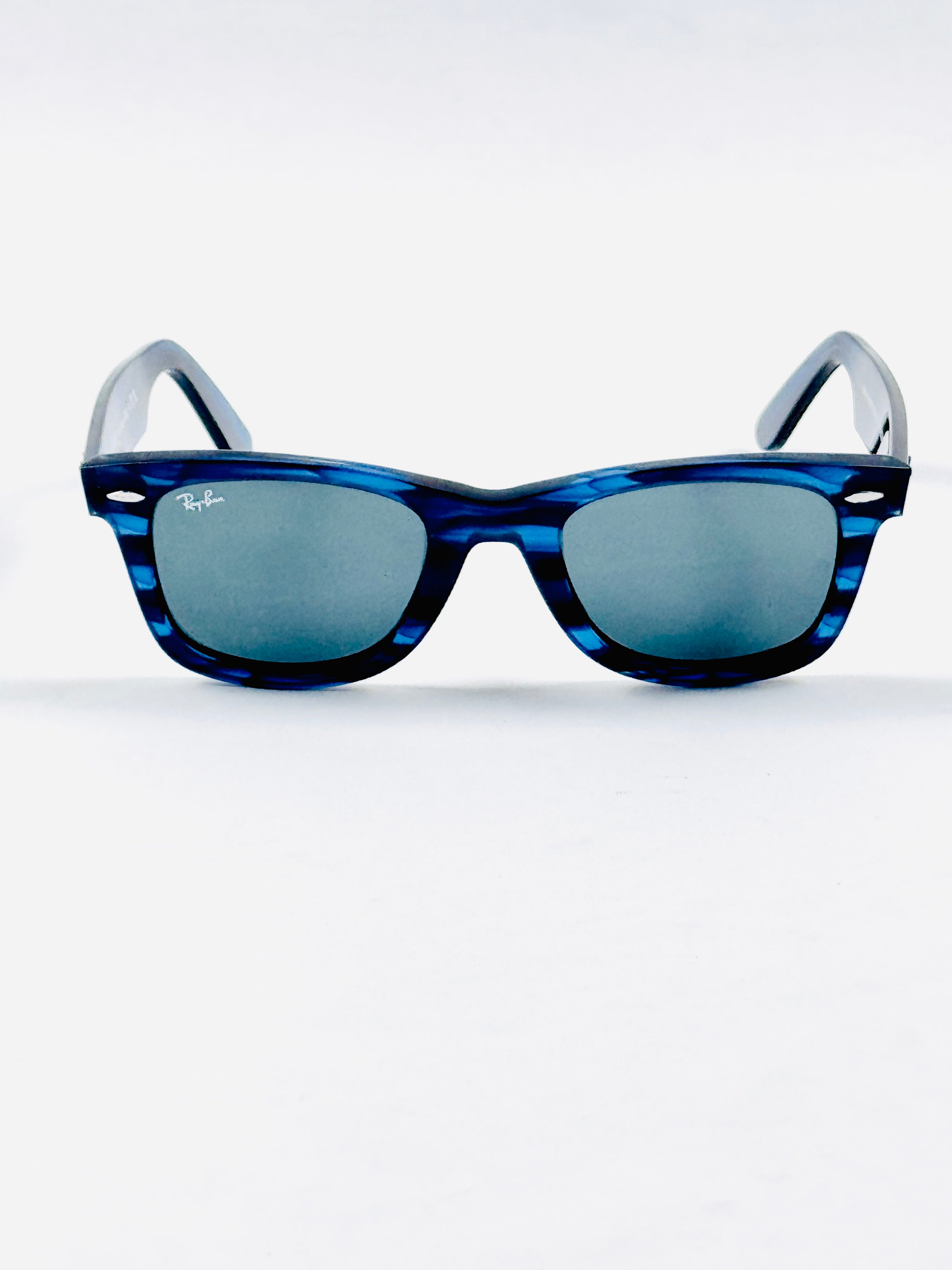 RayBan – 2140 – 50 – Blue Textured –  Acetate- Sunglasses – Unisex - Premium